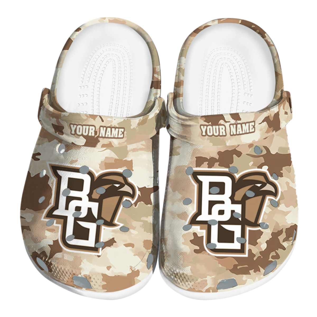Bowling Green Falcons NCAA Sport Crocs Crocband Clogs Shoes Comfortable For Men Women and Kids