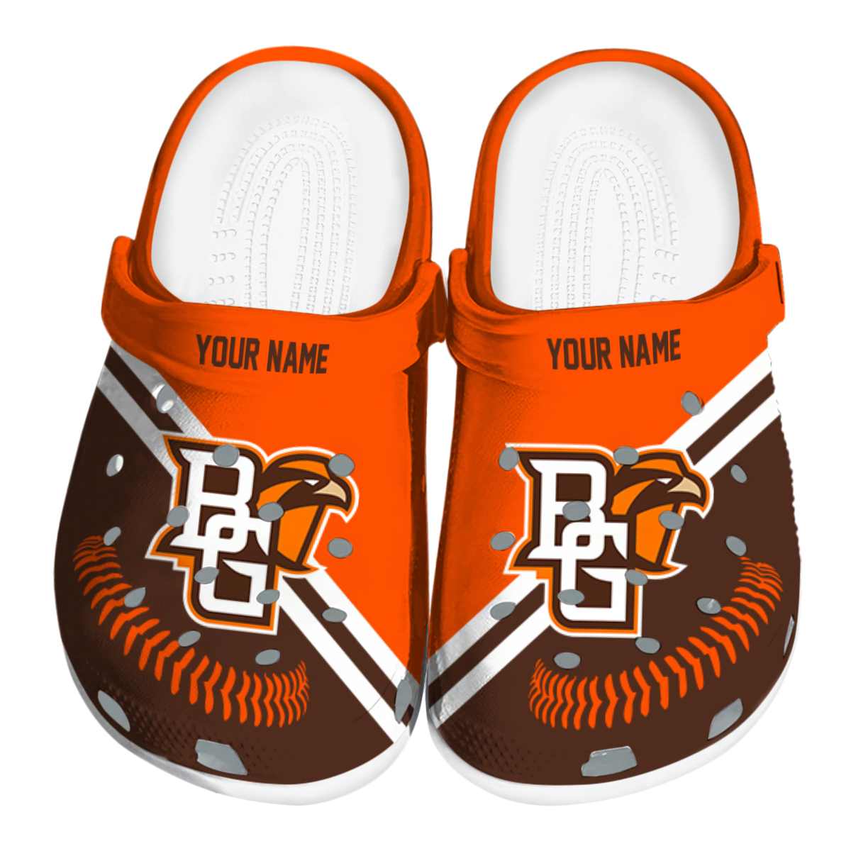 Bowling Green Falcons NCAA Sport Crocs Crocband Clogs Shoes Comfortable For Men Women and Kids