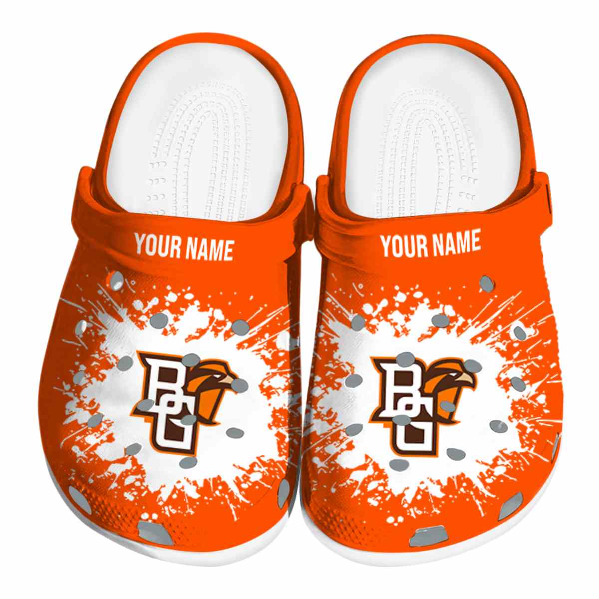 Bowling Green Falcons NCAA Sport Crocs Crocband Clogs Shoes Comfortable For Men Women and Kids