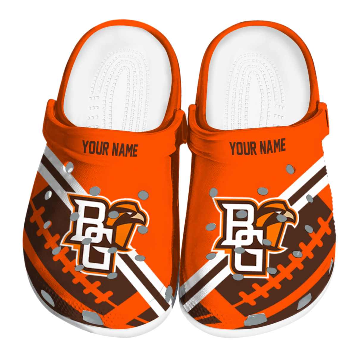 Bowling Green Falcons NCAA Sport Crocs Crocband Clogs Shoes Comfortable For Men Women and Kids