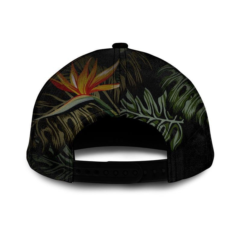 Bowling Tropical Leaves 3D Hat Classic Cap For Sport Lovers In Daily Life, Bowling 3D Hat Classic Cap, bowling cap Trucker Hats Custom Hats Gifts For Men & Women