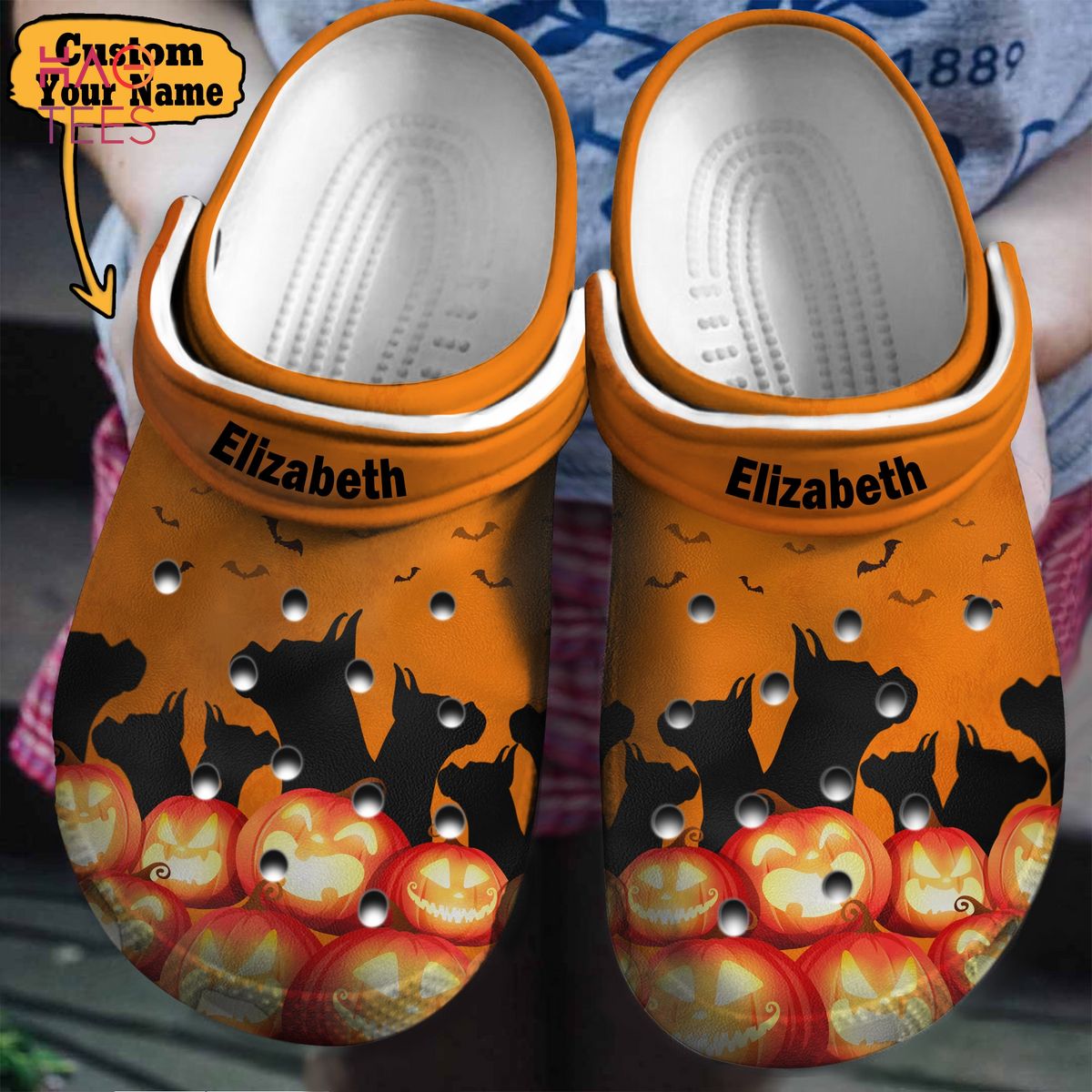 Boxer Halloween Animal Crocs Crocband Clogs Shoes Comfortable For Men Women and Kids