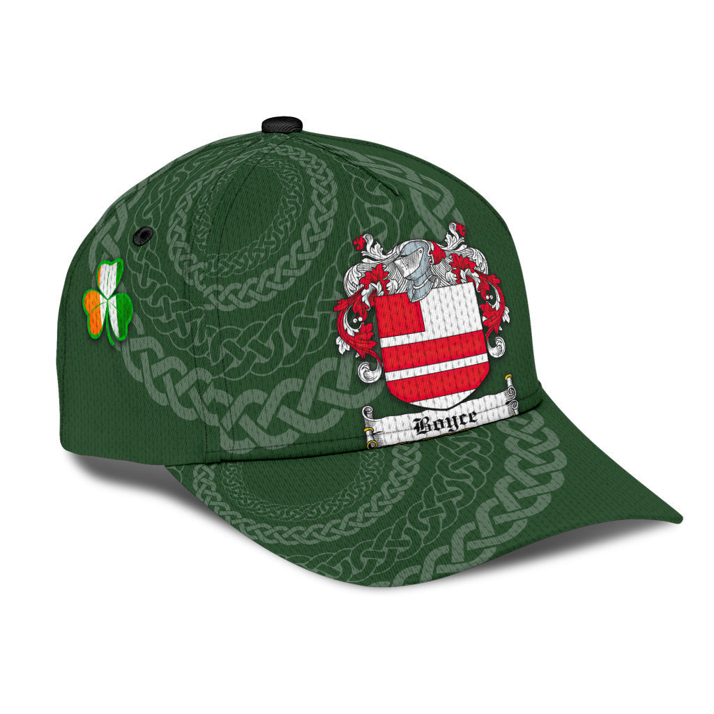 Boyce Coat Of Arms – Irish Family Crest St Patrick’s Day Hat Classic Cap Trucker Hats Custom Hats Gifts For Men & Women