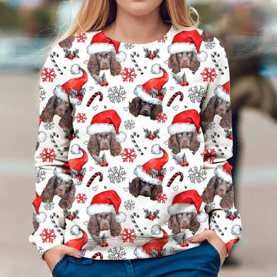 Boykin Spaniel Ugly Christmas Sweater Adult 3D Funny Matching for family