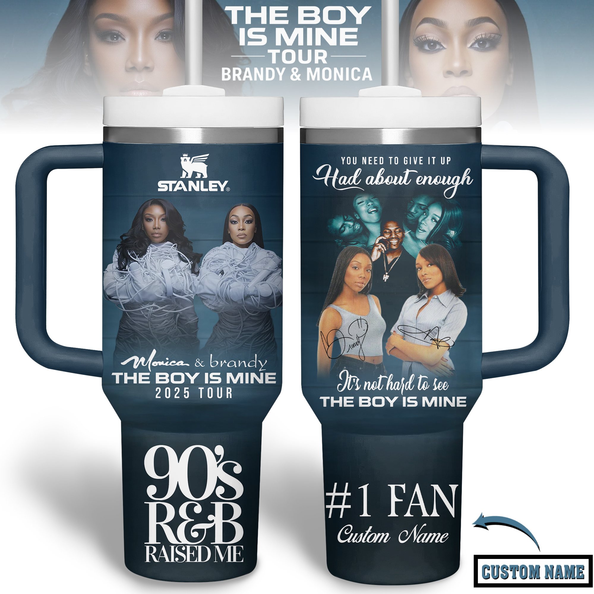 Brandy and Monica Music Custom Stanley Cup 40 oz 30 oz Tumbler With HandleTVC2301177