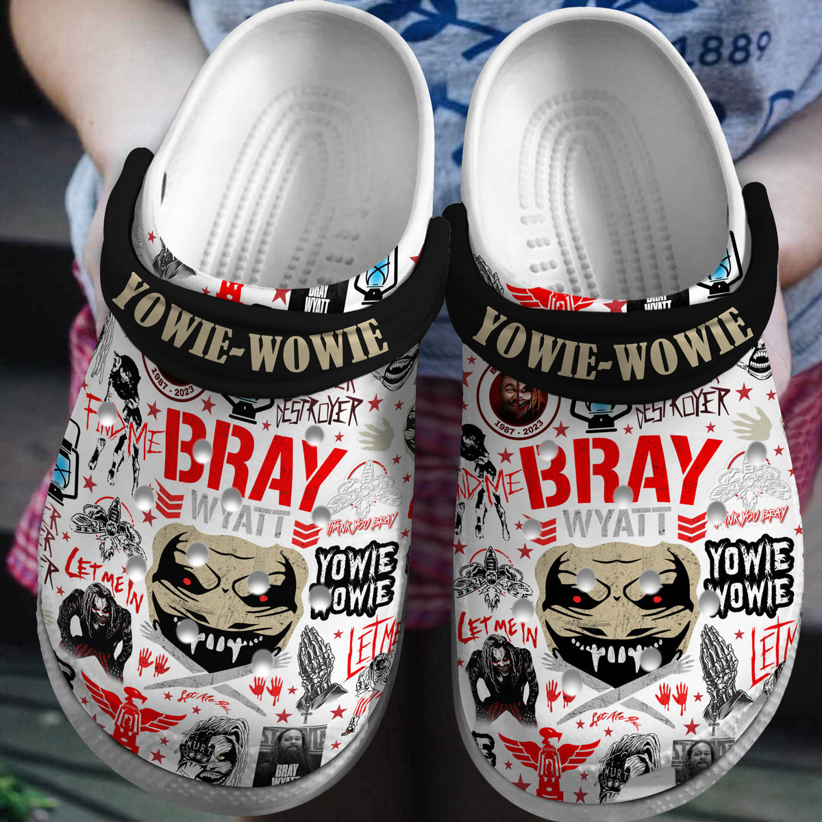 Bray Wyatt WWE Sport Crocs Crocband Clogs Shoes Comfortable For Men Women and Kids