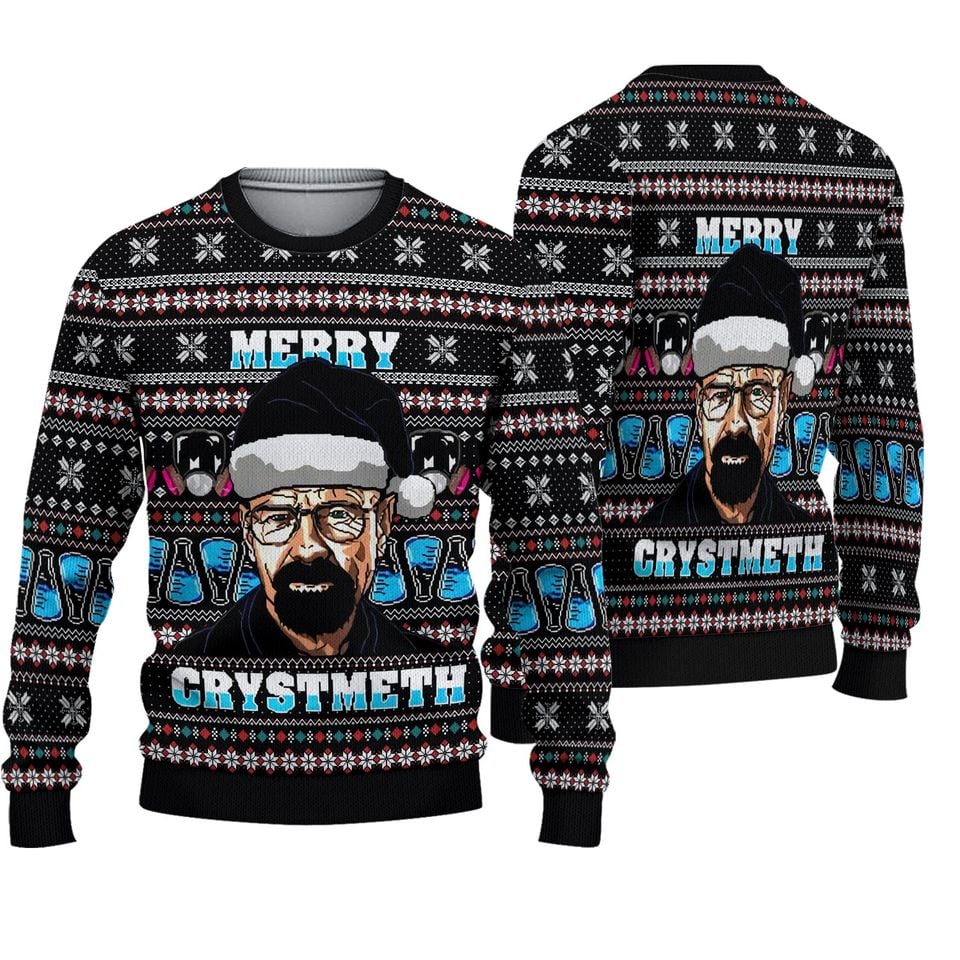 Breaking Bad Merry Crystmeth Ugly Christmas Sweater