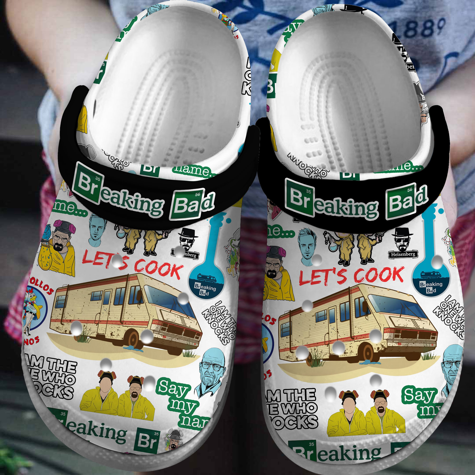 Breaking Bad TV Series Crocs Crocband Clogs Shoes Comfortable For Men Women and Kids