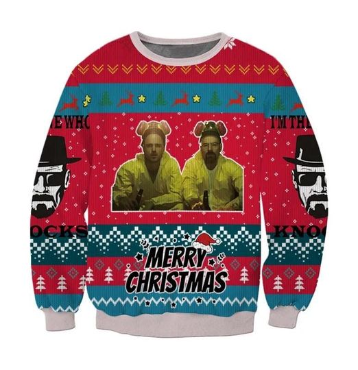 Breaking Bad Walter White Christmas Ugly Sweater, Walter White Meme Ugly Sweatshirt - Image 7