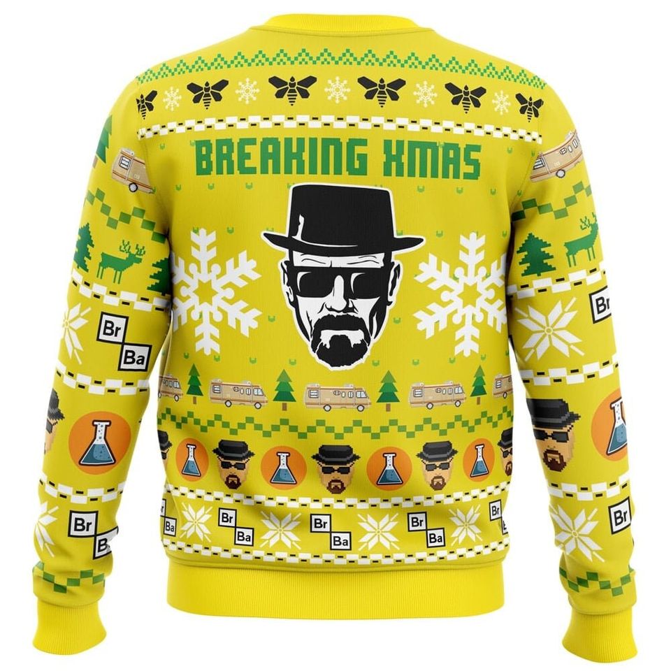 Breaking Xmas Breaking Bads Ugly Christmas Sweater, Christmas Sweater - Image 2