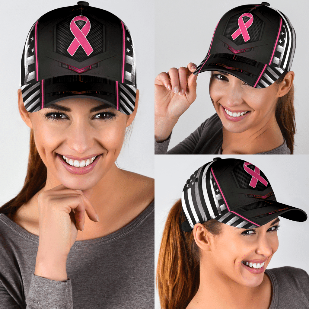 Breast Cancer Hat Classic Cap Trucker Hats Custom Hats Gifts For Men & Women