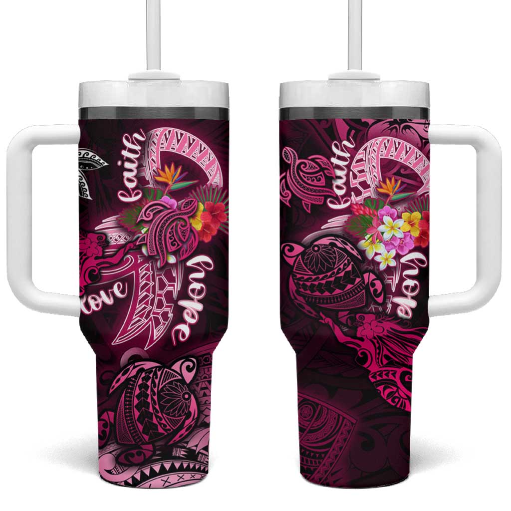 Breast Cancer Mermaid Polynesia Custom Stanley Cup 40 oz 30 oz Tumbler With HandleTVC2301252