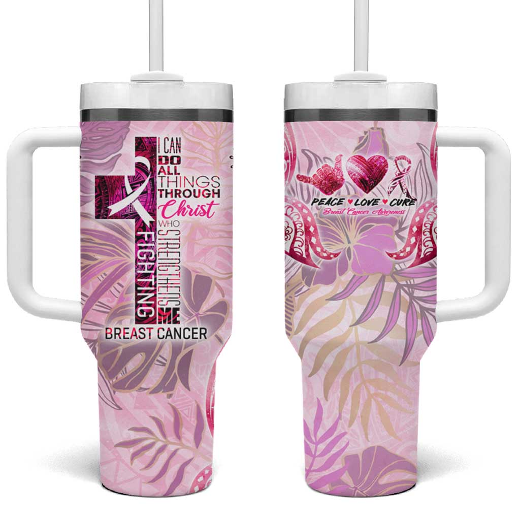 Breast Cancer Polynesian Custom Stanley Cup 40 oz 30 oz Tumbler With HandleTVC2301255