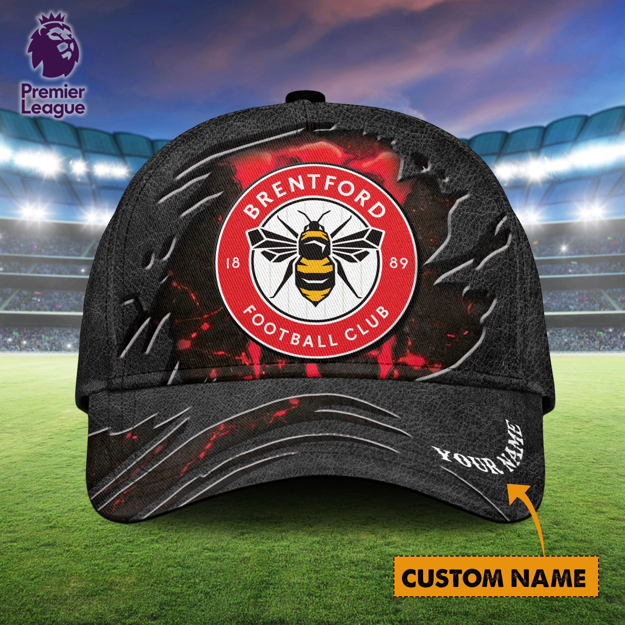 Brentford EPL Personalized Classic Cap For Fans  Trucker Hats Custom Hats Gifts For Men & Women