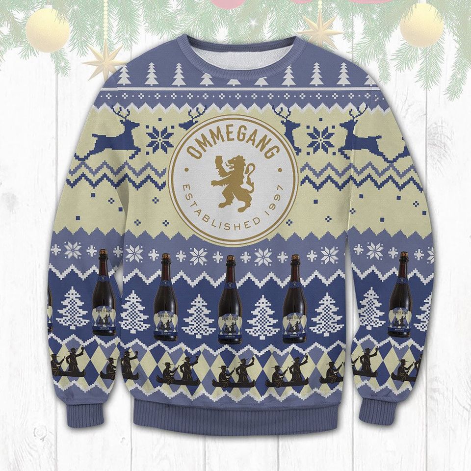 Brewery Ommegang Hennepin Christmas Ugly Christmas 3D Sweater
