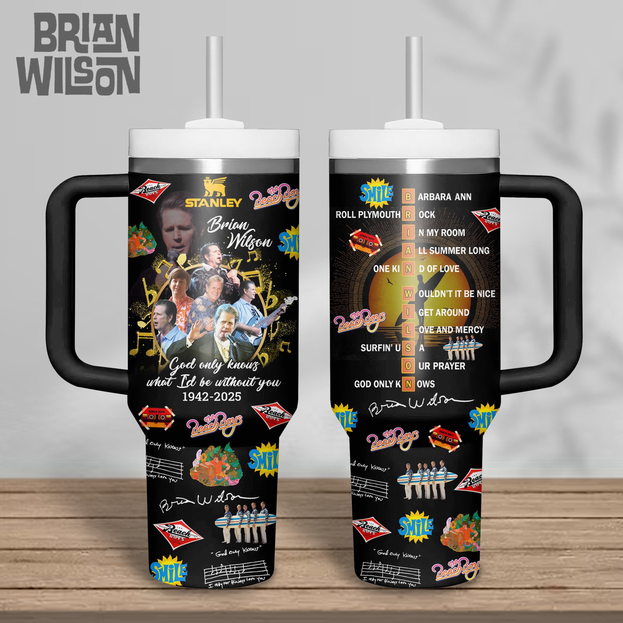 Brian Wilson Music Custom Stanley Cup 40 oz 30 oz Tumbler With HandleTVC2301180