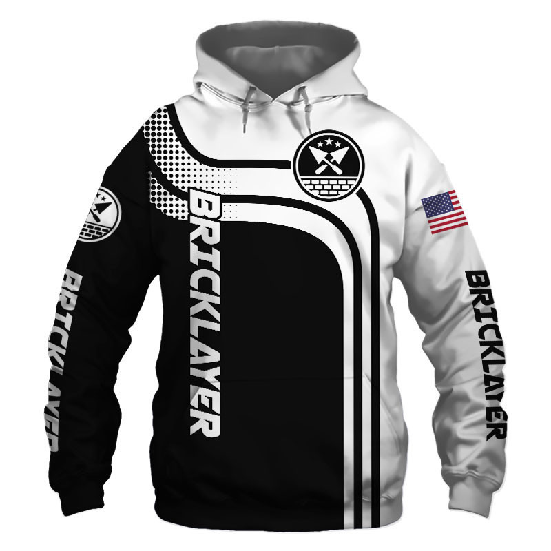 Bricklayer Black US Flag 3D All Over Print Hoodie, Zip Hoodie