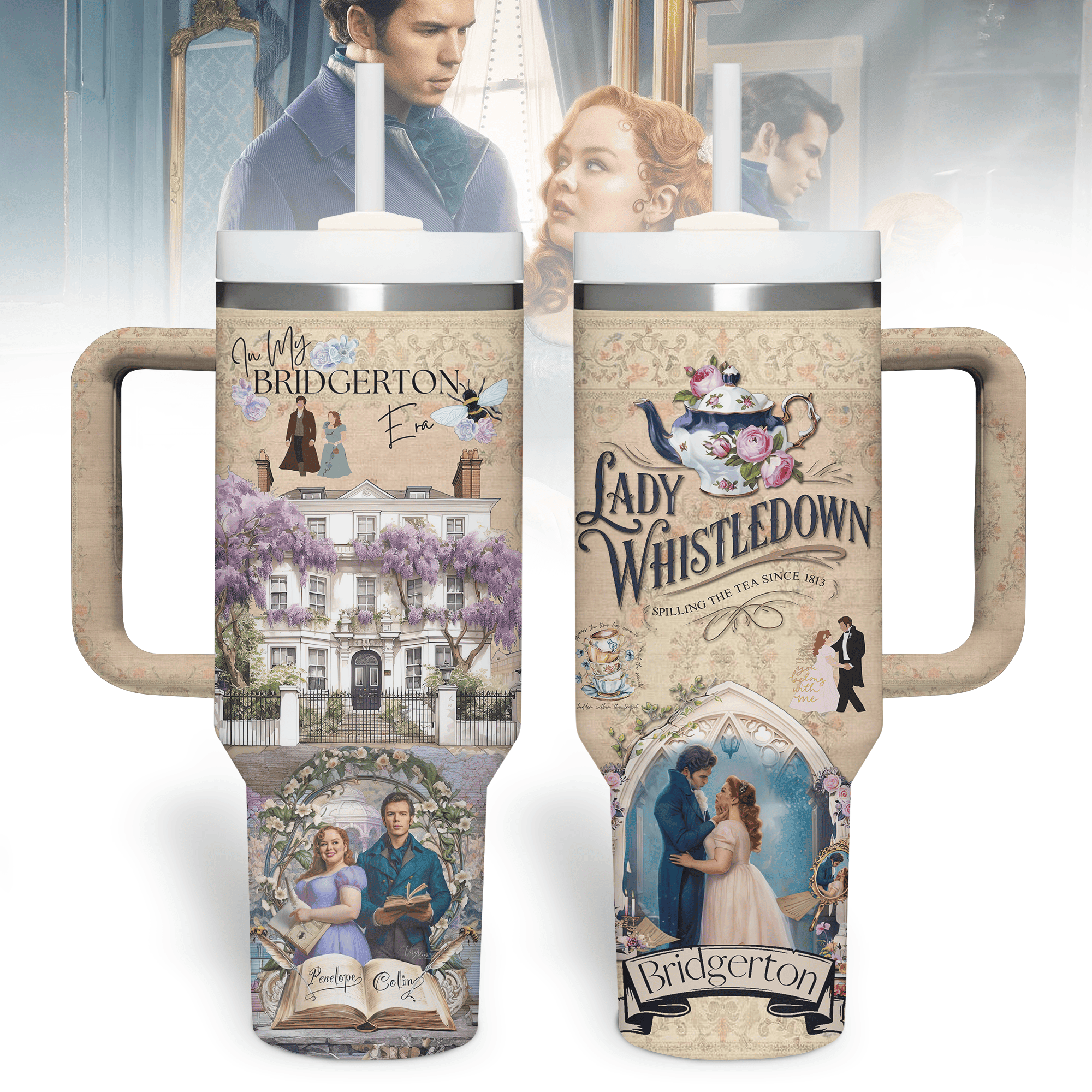 Bridgerton TV Series Custom Stanley Cup 40 oz 30 oz Tumbler With HandleTVC2301344