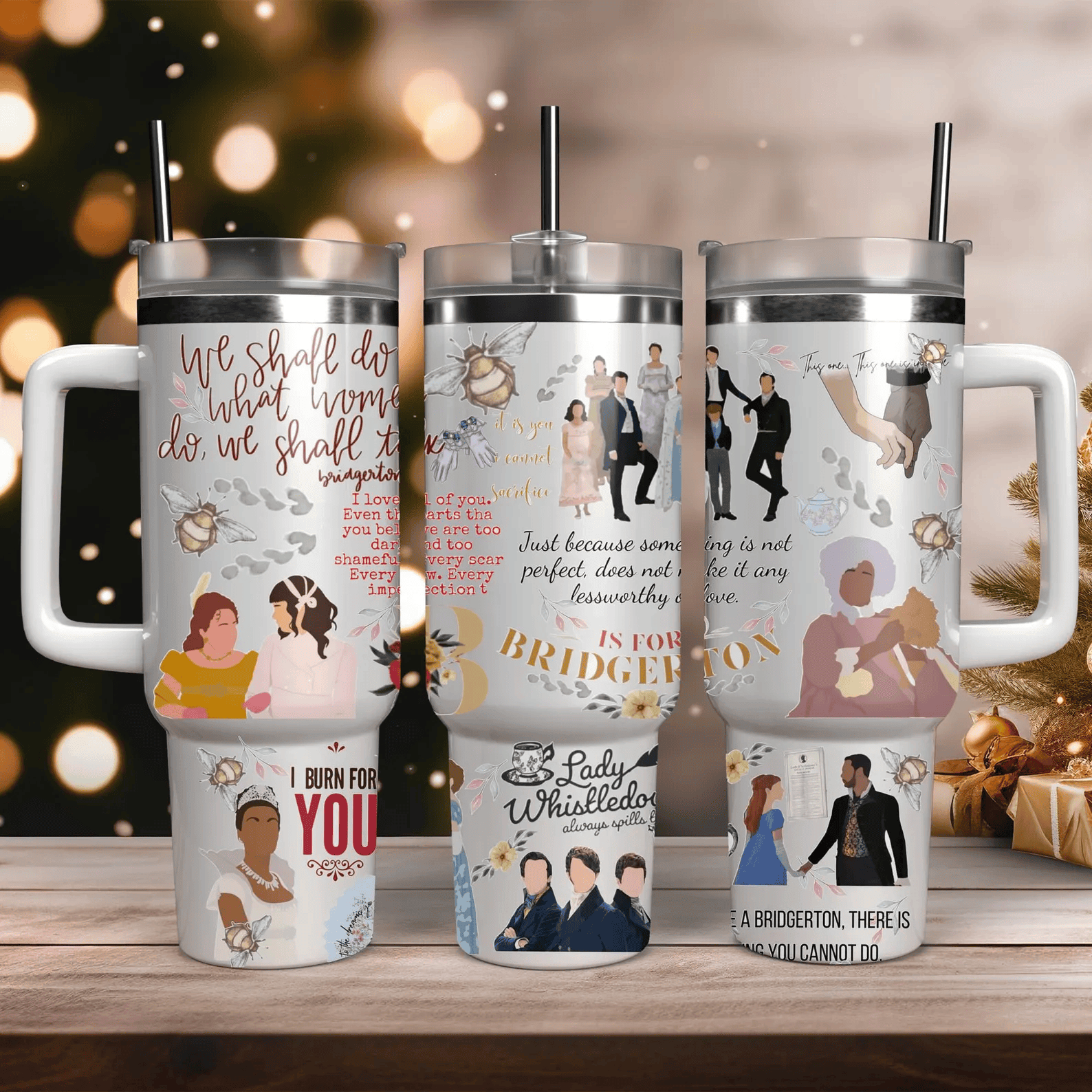 Bridgerton TV Series Custom Stanley Cup 40 oz 30 oz Tumbler With HandleTVC2301742