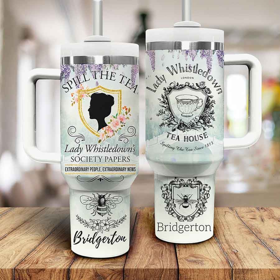 Bridgerton TV Series Custom Stanley Cup 40 oz 30 oz Tumbler With HandleTVC2301801 - Image 2
