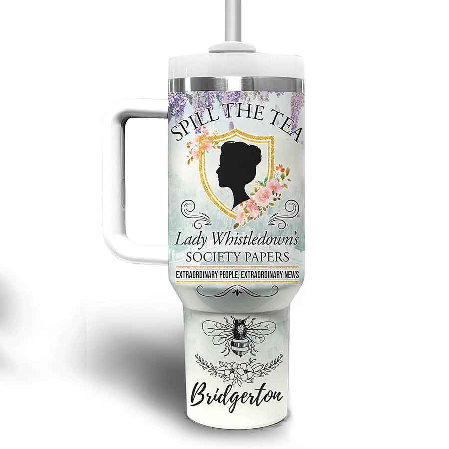 Bridgerton TV Series Custom Stanley Cup 40 oz 30 oz Tumbler With HandleTVC2301801 - Image 3