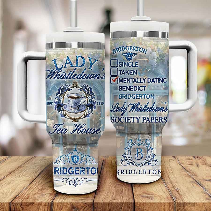 Bridgerton TV Series Custom Stanley Cup 40 oz 30 oz Tumbler With HandleTVC2301801 - Image 2