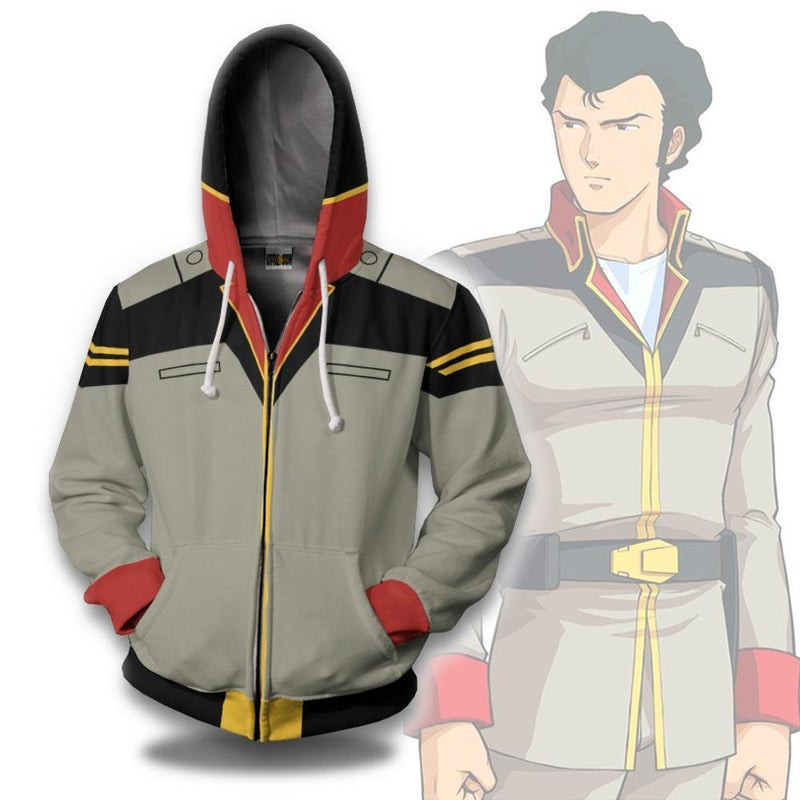Bright Noa Cosplay Costume Mobile Suit Gundam 3D All Over Print Hoodie, Zip Hoodie