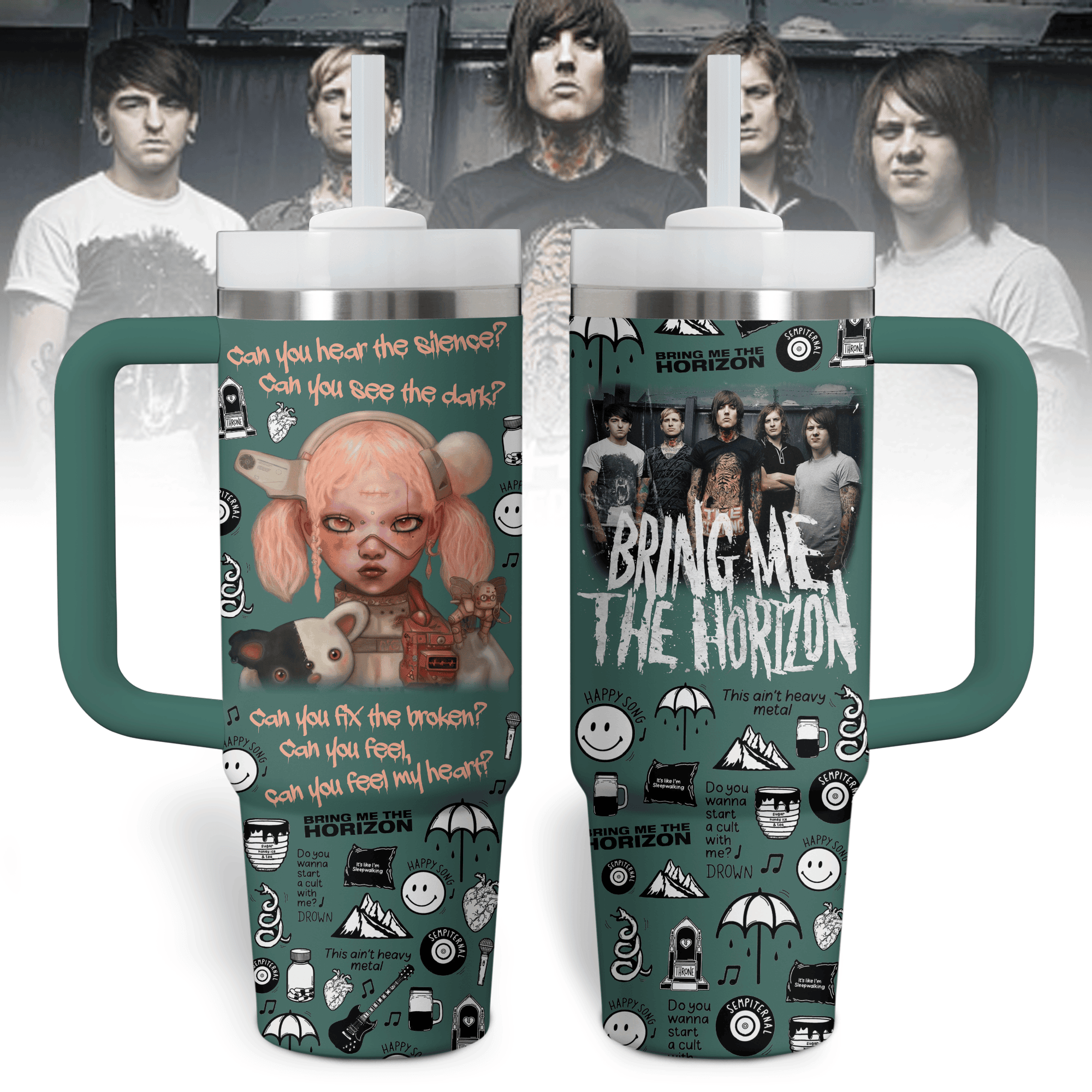 Bring Me The Horizon Music Custom Stanley Cup 40 oz 30 oz Tumbler With HandleTVC2301766
