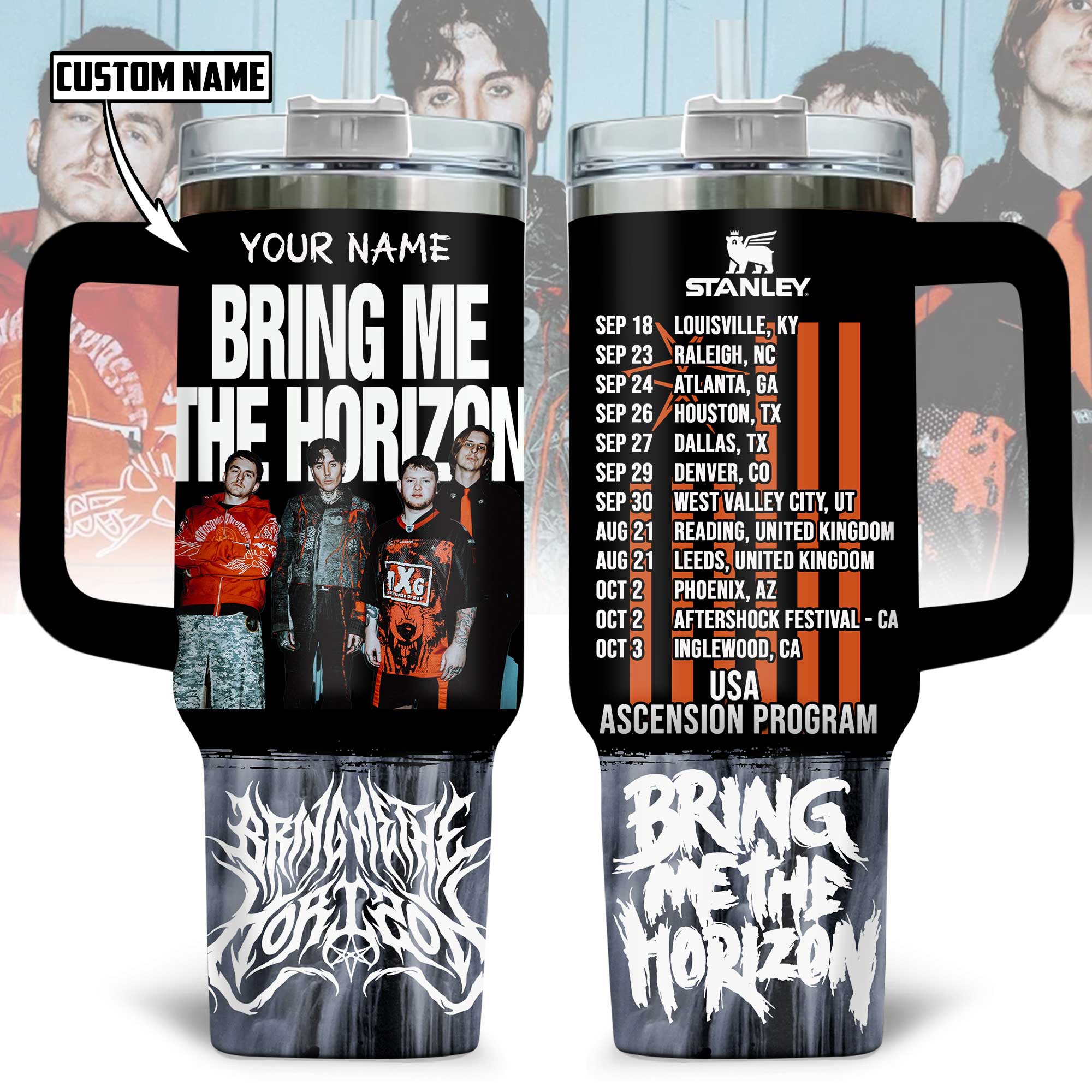 Bring Me the Horizon Music Custom Stanley Cup 40 oz 30 oz Tumbler With HandleTVC230193