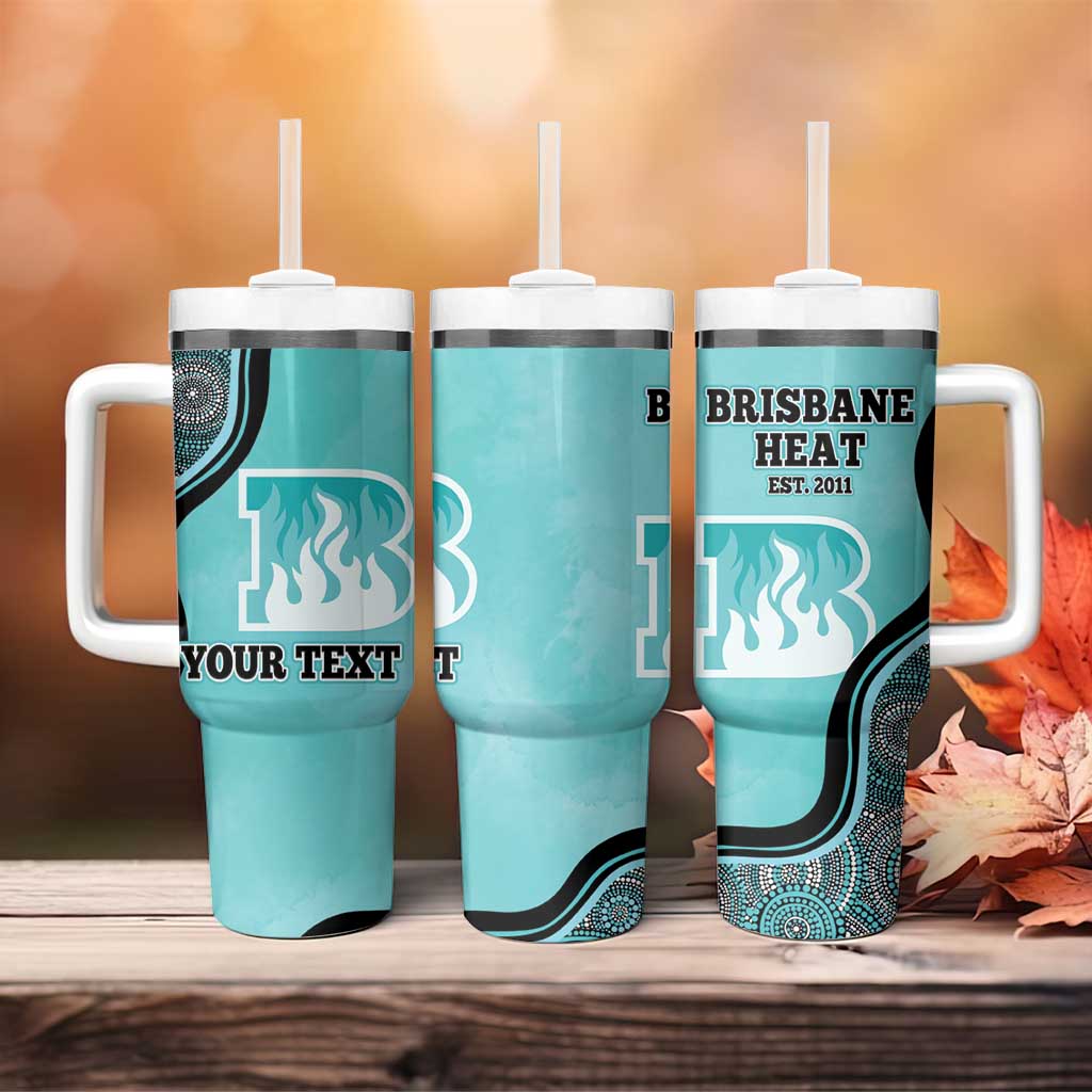 Brisbane Heat Indigenous Art â€“ Grunge Style Custom Stanley Cup 40 oz 30 oz Tumbler With HandleTVC2301332