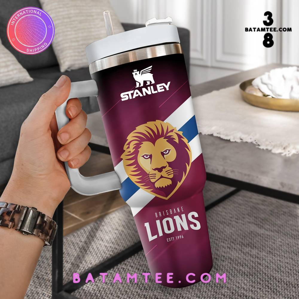 Brisbane Lions AFL Custom Stanley Cup 40 oz 30 oz Tumbler With HandleTVC230102