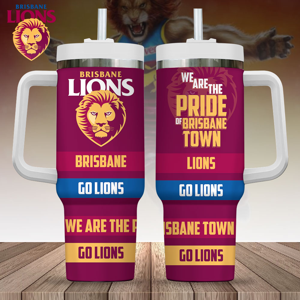 Brisbane Lions AFL Custom Stanley Cup 40 oz 30 oz Tumbler With HandleTVC2301721