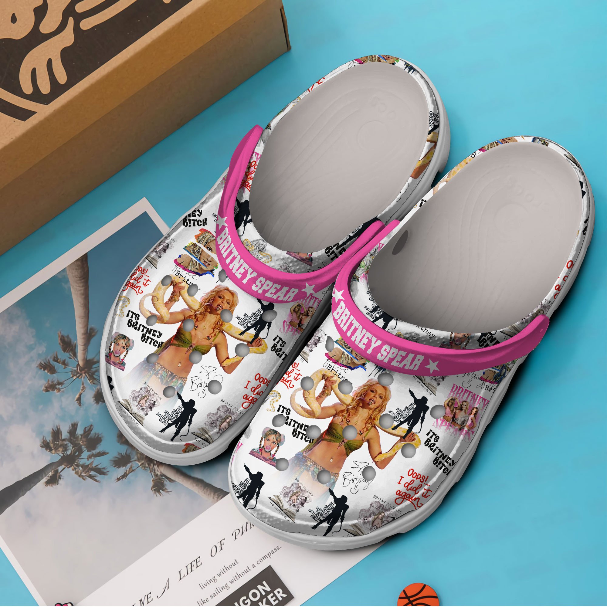 Britney Spears Music Crocs Crocband Clogs Shoes Comfortable For Men Women and Kids - Image 3