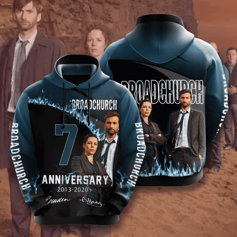 Broadchurch 3D All Over Print Hoodie, Zip Hoodie