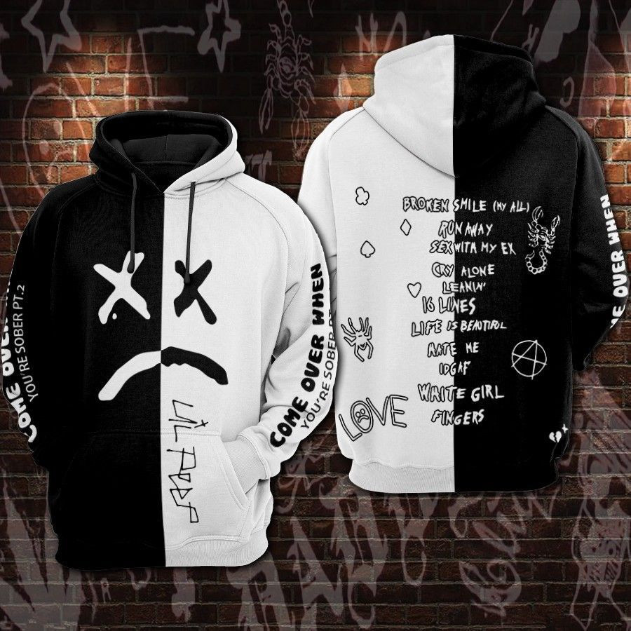 Broken Smile My All Lil Peep 3D All Over Print Hoodie, Zip Hoodie