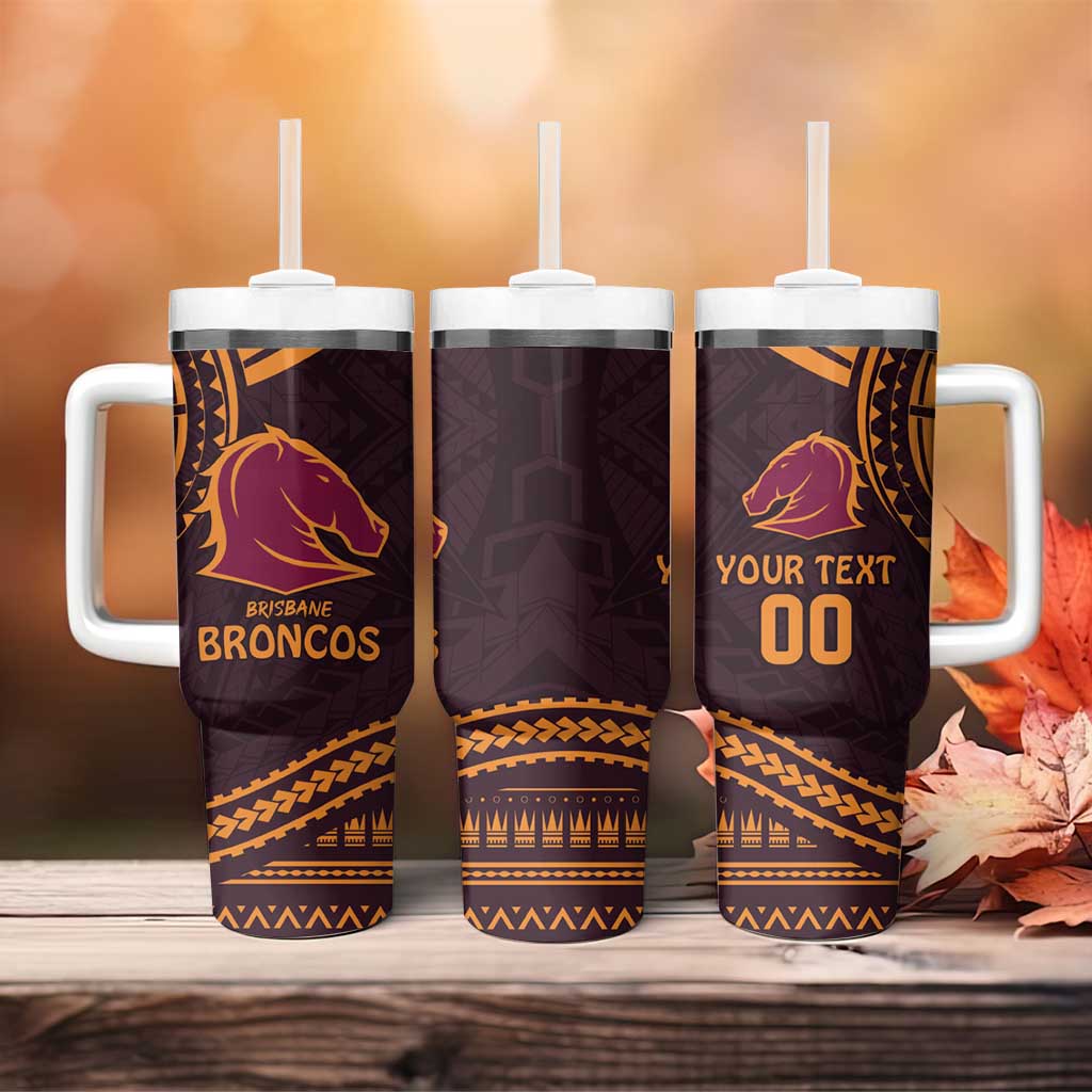Broncos Rugby With Polynesian Style Custom Stanley Cup 40 oz 30 oz Tumbler With HandleTVC2301335
