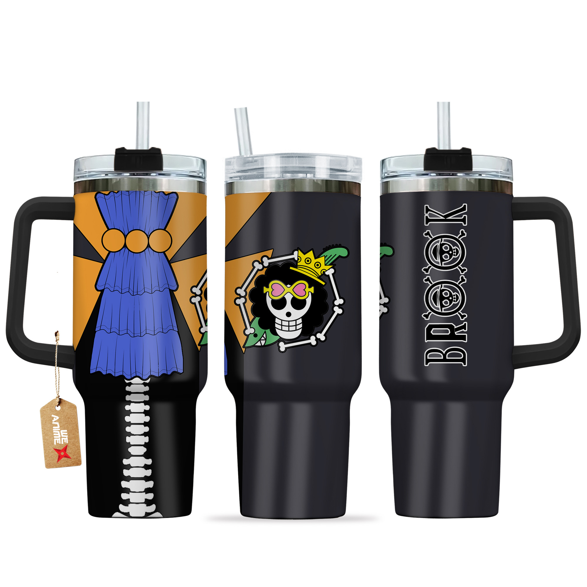 Brook One Piece Anime Custom Stanley Cup 40 oz 30 oz Tumbler With HandleTVC2301139