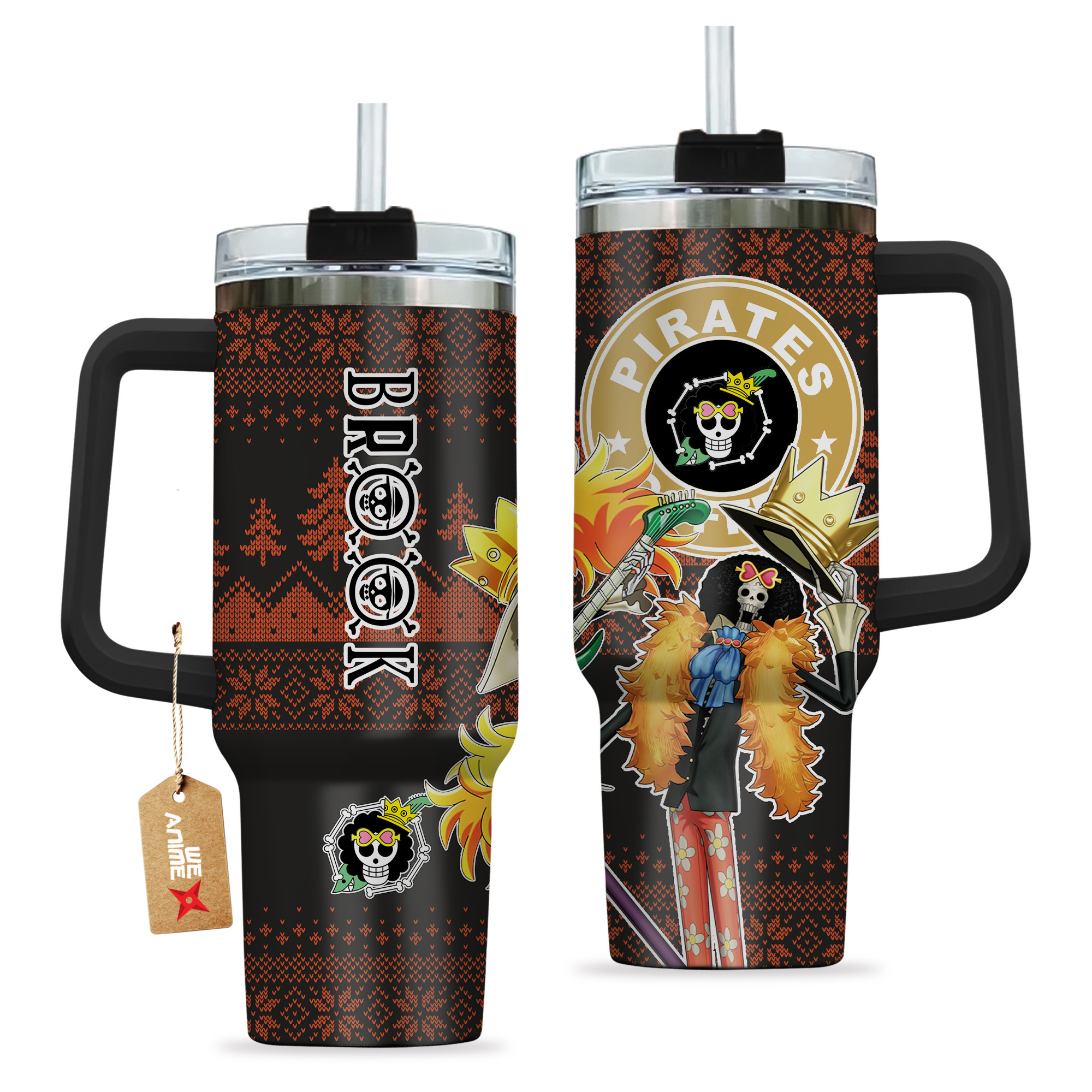 Brook One Piece Anime Custom Stanley Cup 40 oz 30 oz Tumbler With HandleTVC2301157 - Image 2