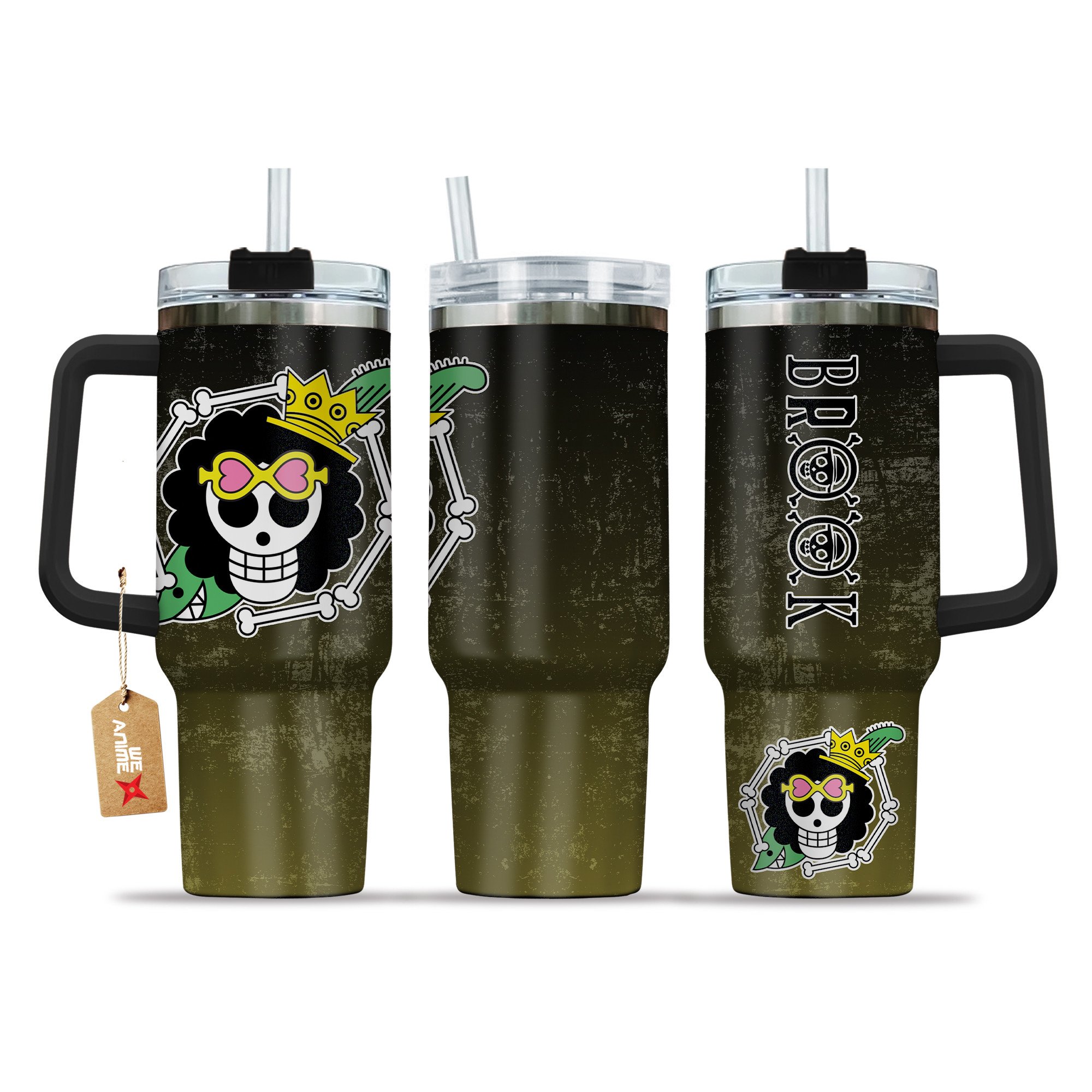 Brook One Piece Anime Custom Stanley Cup 40 oz 30 oz Tumbler With HandleTVC2301208