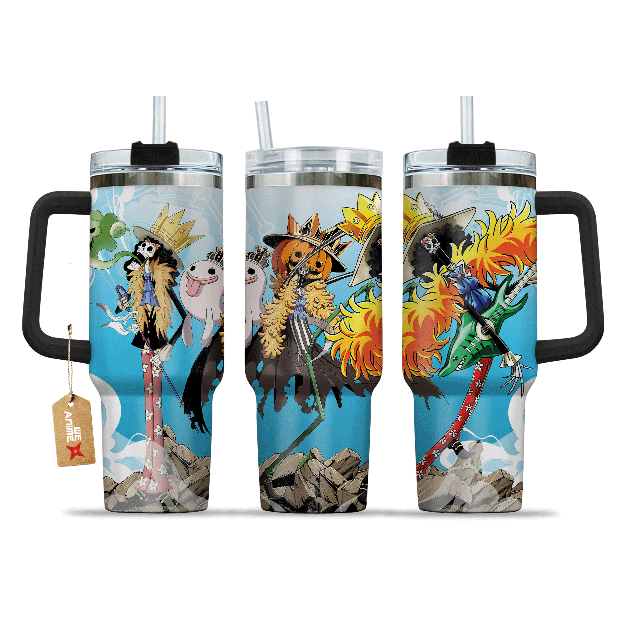Brook One Piece Anime Custom Stanley Cup 40 oz 30 oz Tumbler With HandleTVC2301210