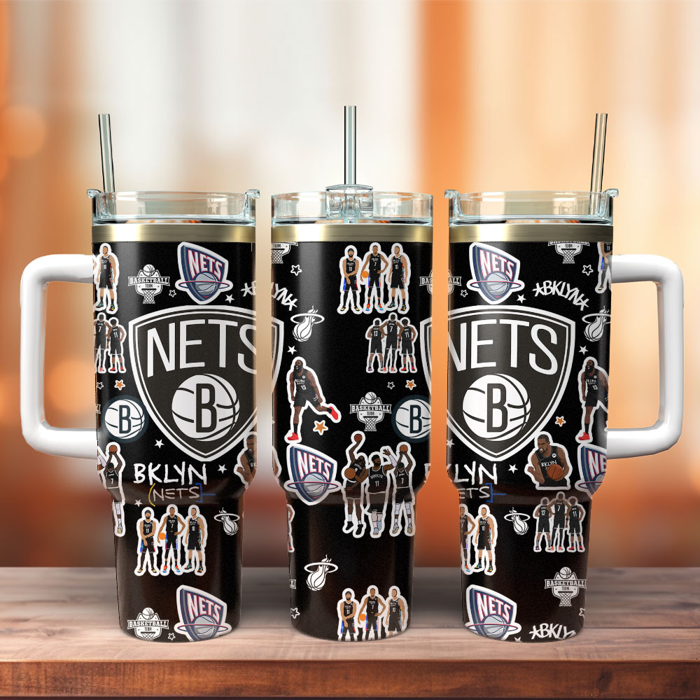 Brooklyn Nets NBA Basketball Sport Custom Stanley Cup 40 oz 30 oz Tumbler With HandleTVC2301335