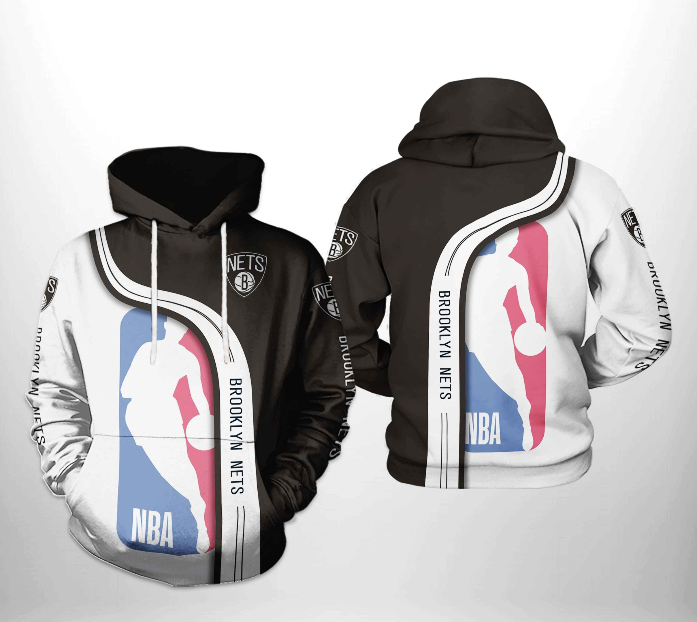 Brooklyn Nets NBA Team 3D All Over Print Hoodie, Zip Hoodie