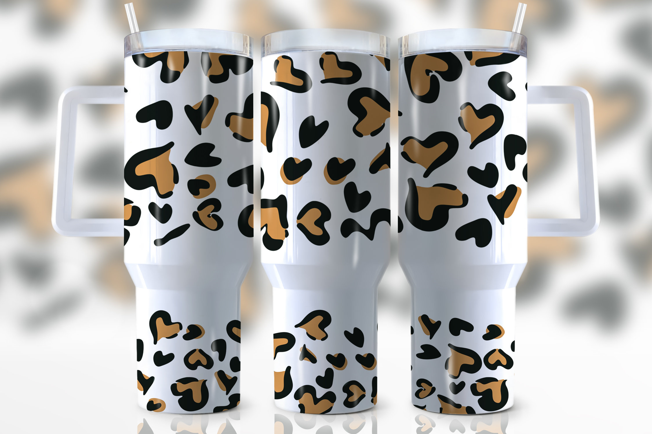 Brown Leopard Print Custom Stanley Cup 40 oz 30 oz Tumbler With HandleTVC2301944