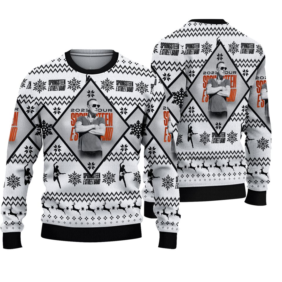 Bruce Springsteen & E Street Band Ugly Xmas Sweater