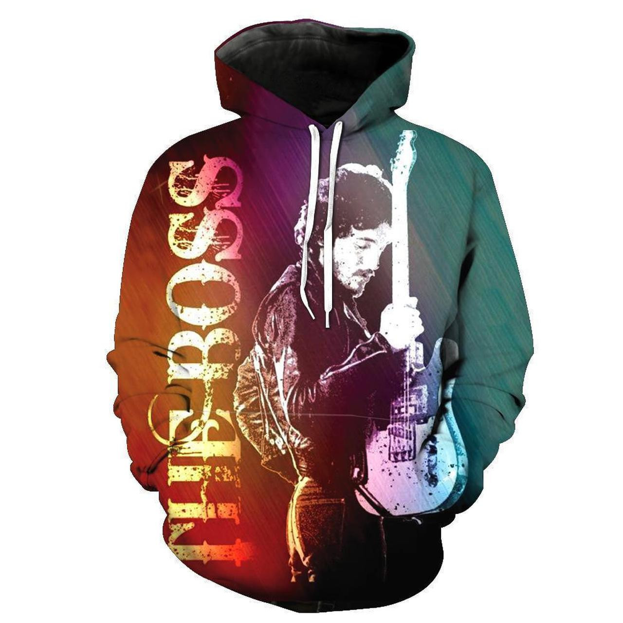 Bruce Springsteen 3D All Over Print Hoodie, Zip Hoodie