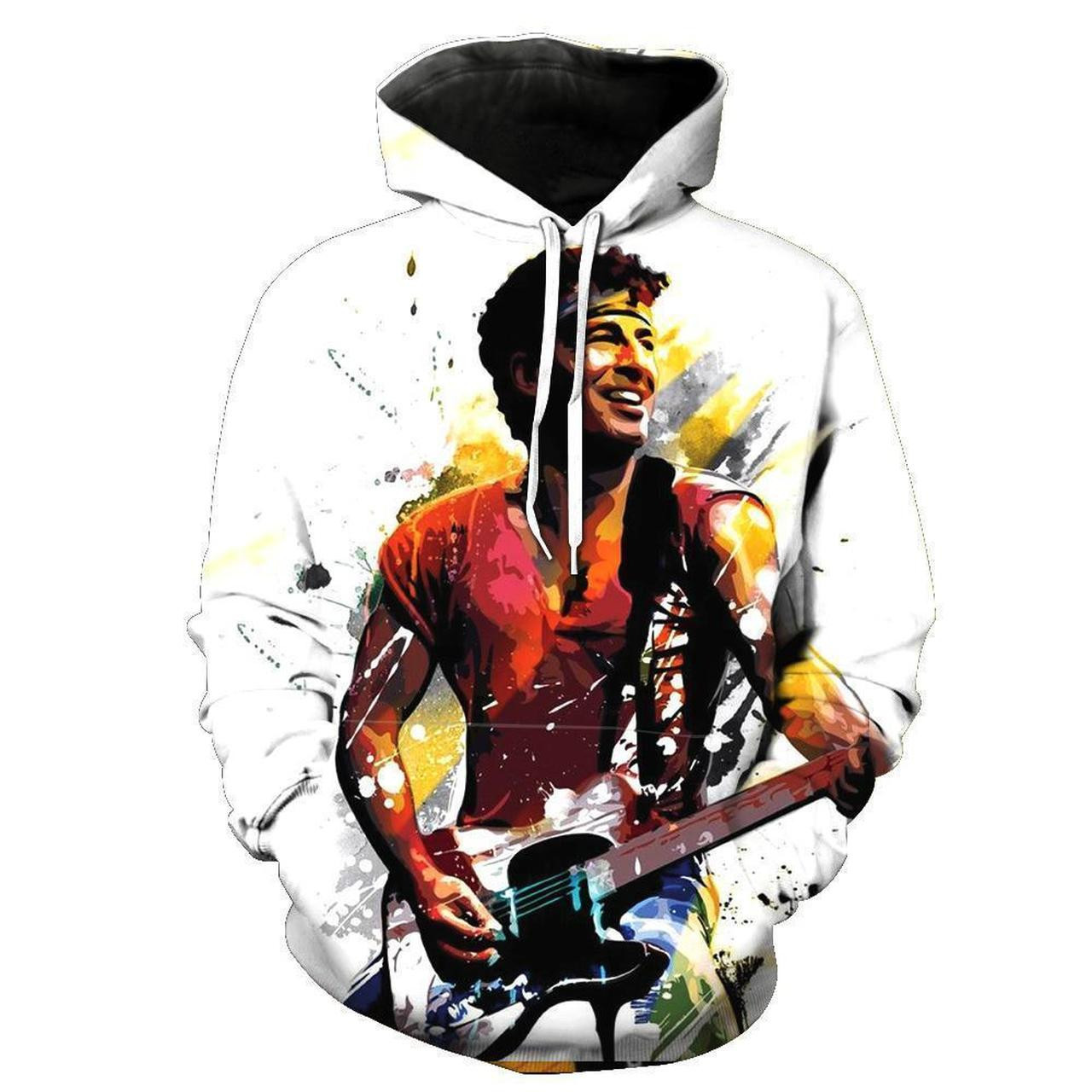 Bruce Springsteen 3D All Over Print Hoodie, Zip Hoodie