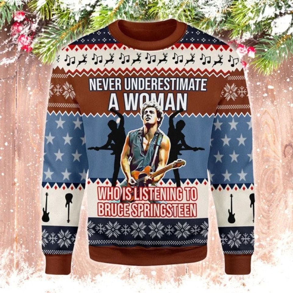 Bruce Springsteen 3D Ugly Sweater, Bruce Springsteen Sweater