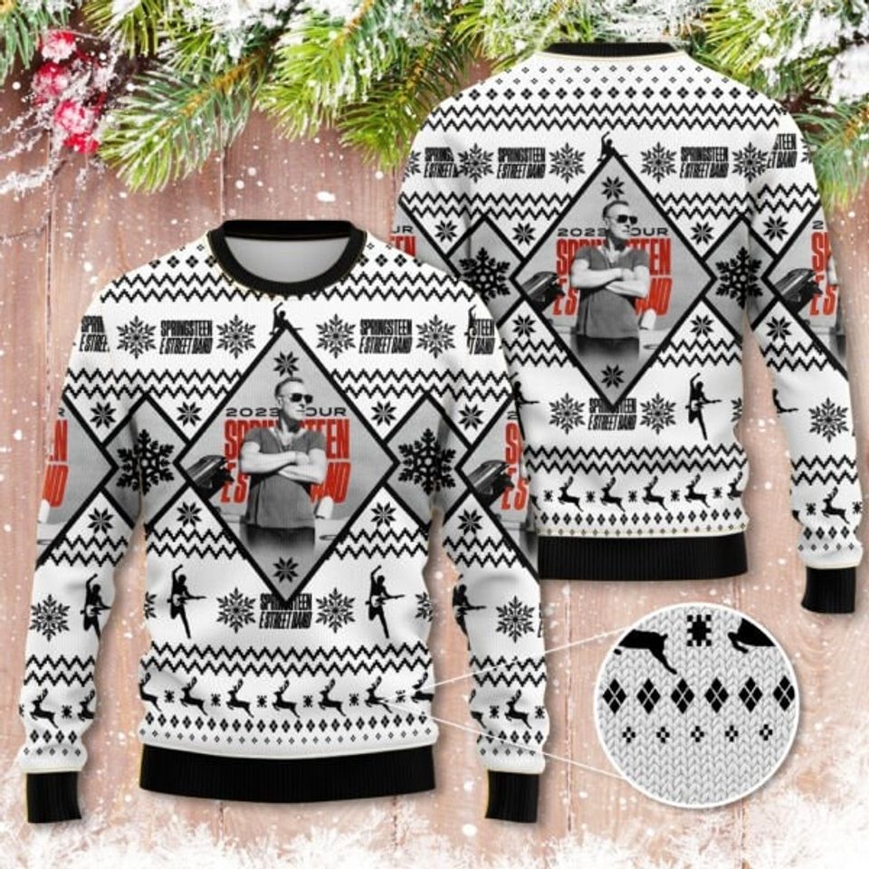 Bruce Springsteen 3D Ugly Sweater, Bruce Springsteen Sweater