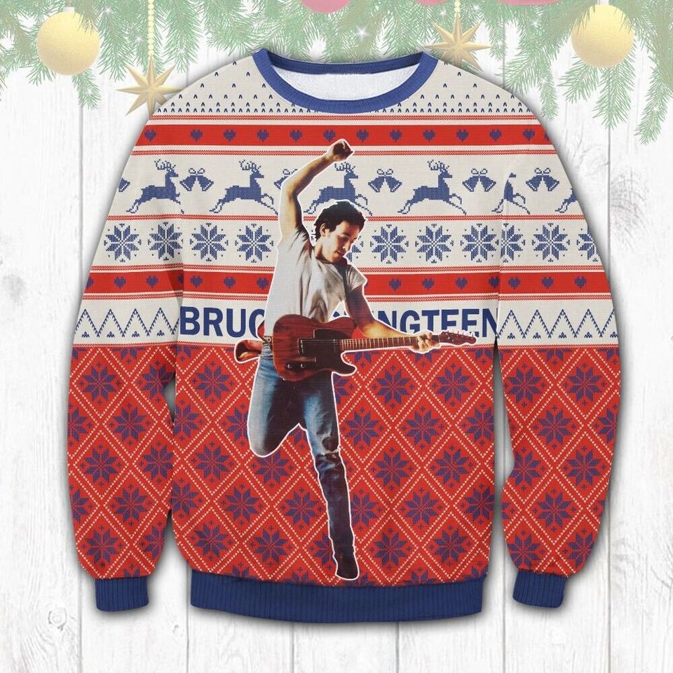 Bruce Springsteen Merry Christmas 3D Sweater