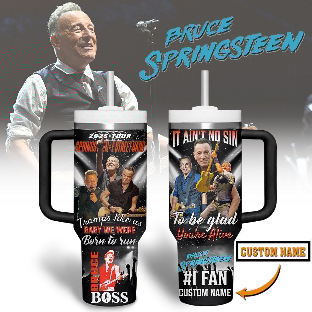 Bruce Springsteen Music Custom Stanley Cup 40 oz 30 oz Tumbler With HandleTVC2301281